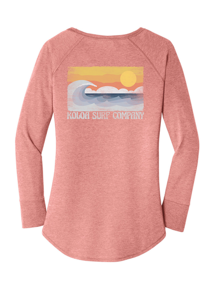 Koloa Beach Vibe Women's Long Sleeve T-Shirt