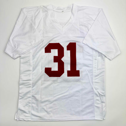 Autographed/Signed Will Anderson "Terminator" Alabama White College Football Jersey Beckett BAS COA