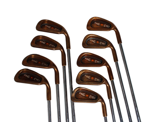 Pre-Owned Ping Eye 2 Copper: Iron Set (2-W, SW) W/ Ping Karsten Regular Steel Shaft (Average)