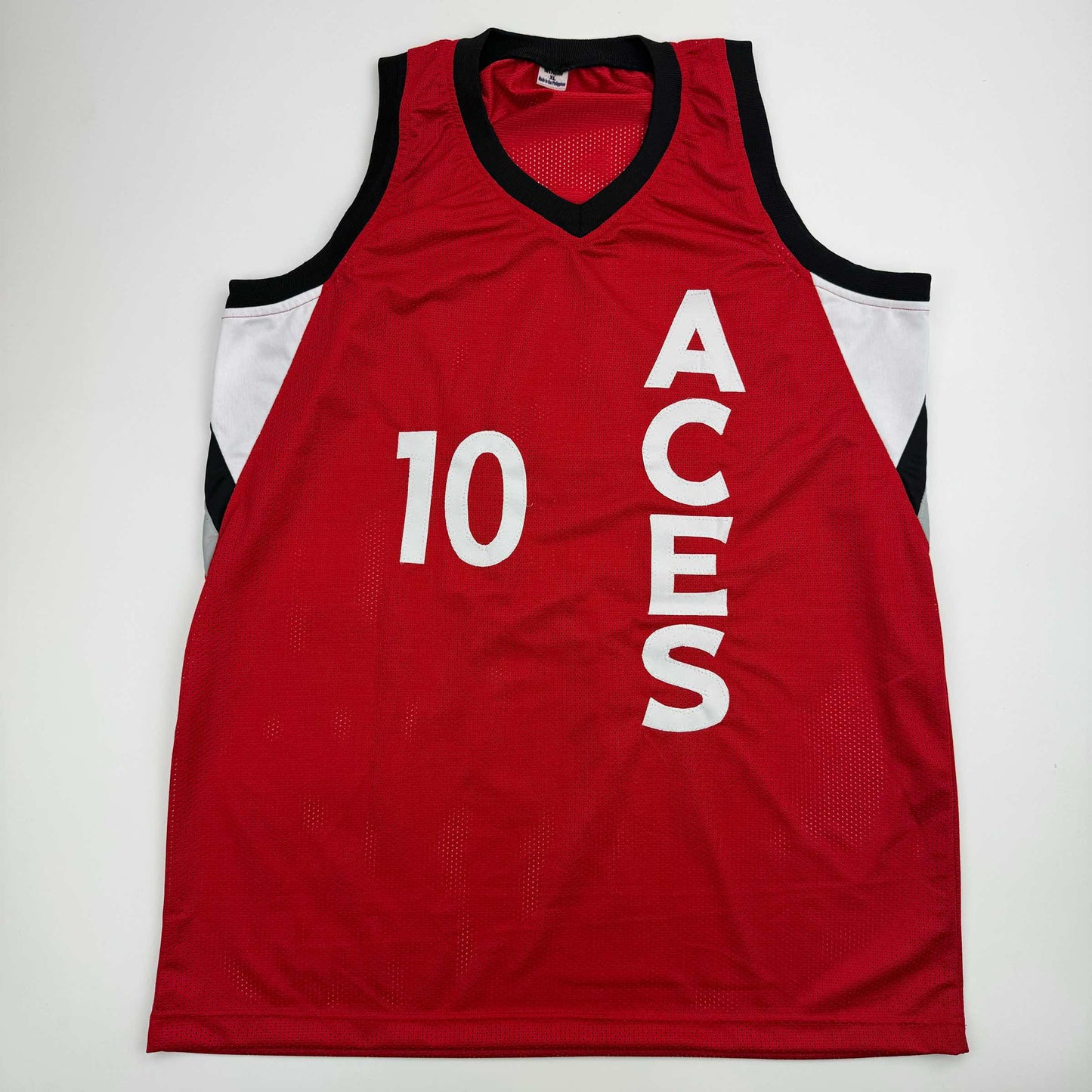 Autographed/Signed Kelsey Plum Las Vegas Red Basketball Jersey JSA COA