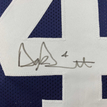 Framed Autographed/Signed Dak Prescott 35x39 Dallas Thanksgiving Day Football Jersey JSA COA
