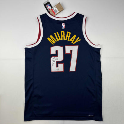 Autographed/Signed Jamal Murray Denver Nuggets Blue Authentic Swingman Basketball Jersey Fanatics COA
