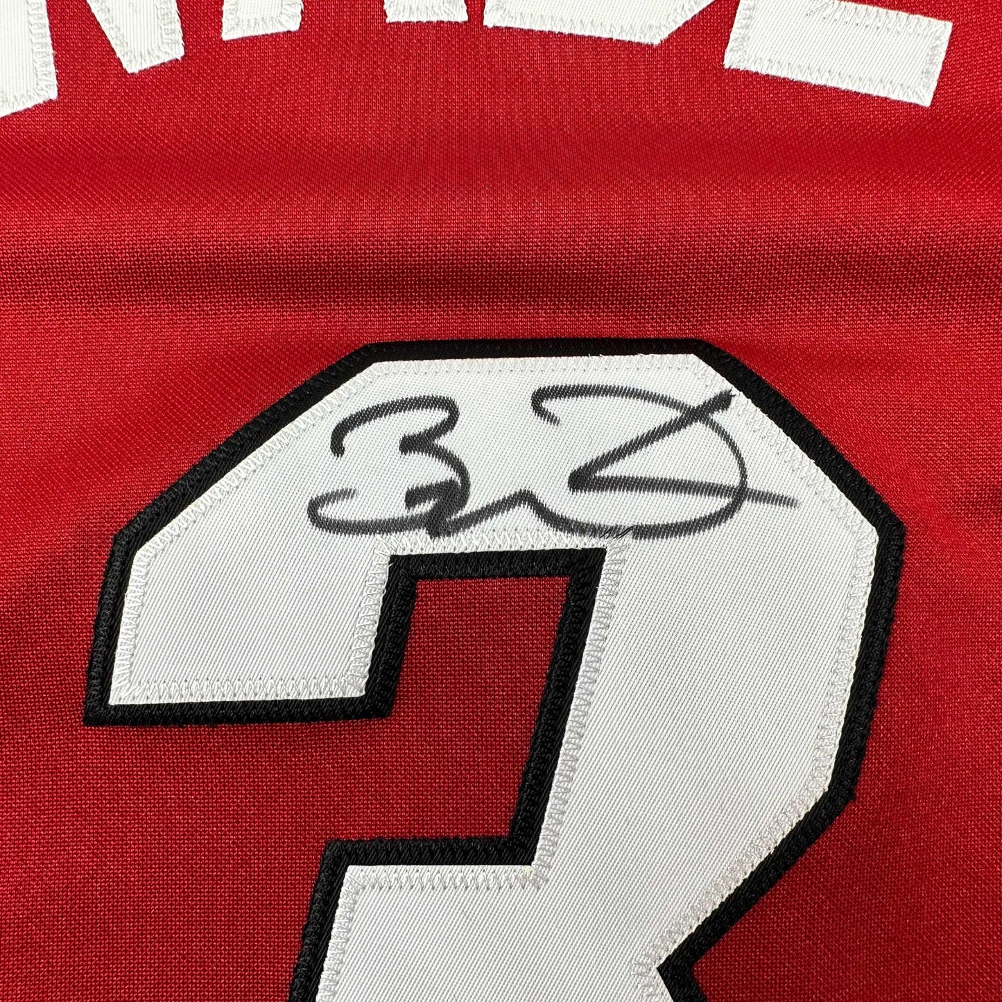 Autographed/Signed Dwyane Wade Miami Heat Red 2005-06 M&N Authentic Basketball Jersey Fanatics COA