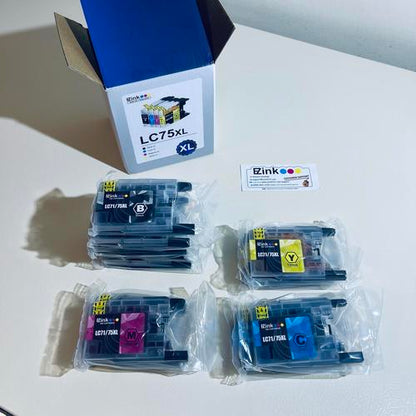 E-Z Ink Compatible Ink Cartridge Replacement for Brother LC75 LC71 LC79 XL BEST by 8/2025