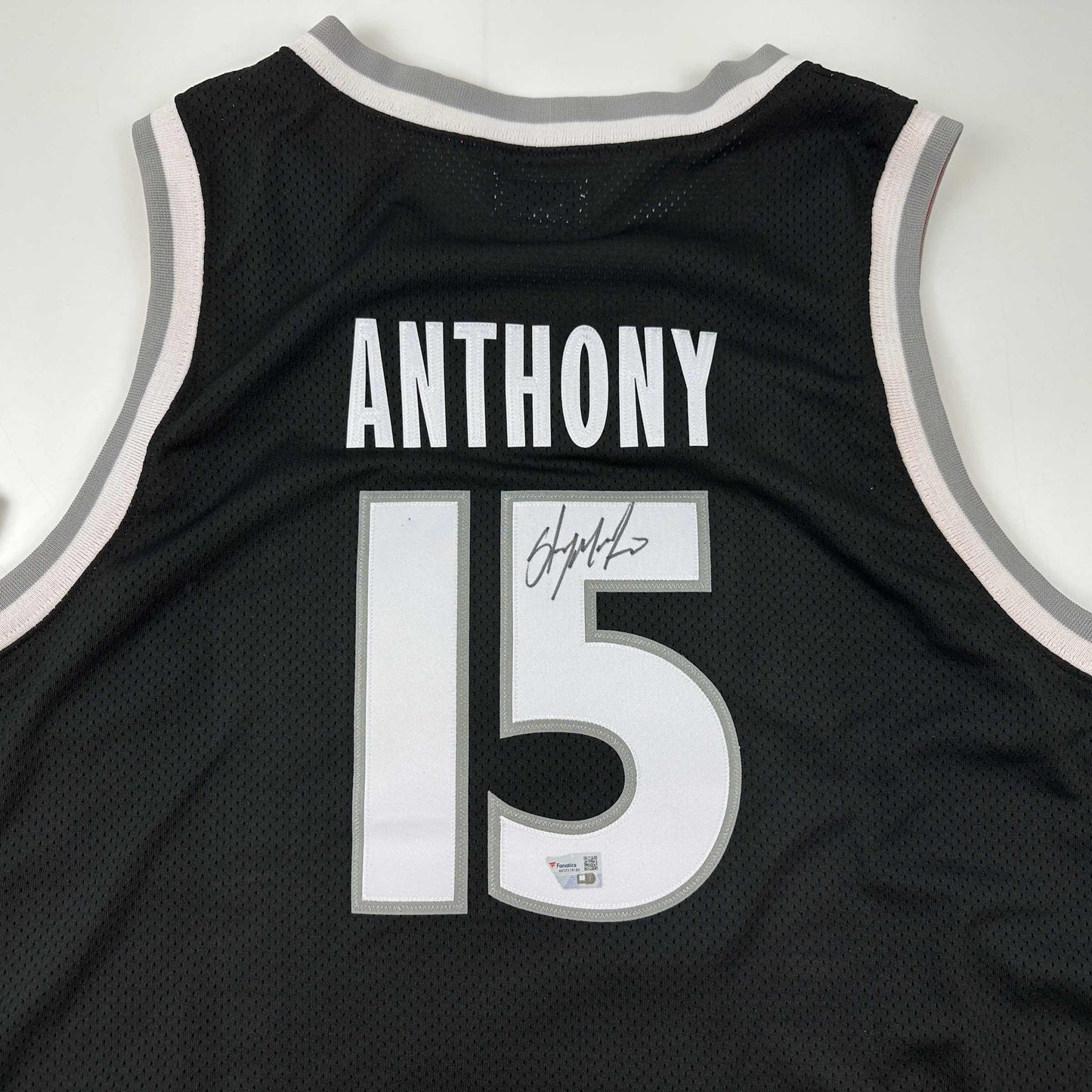 Autographed/Signed Carmelo Anthony Syracuse Orange Black Basketball Jersey Fanatics COA