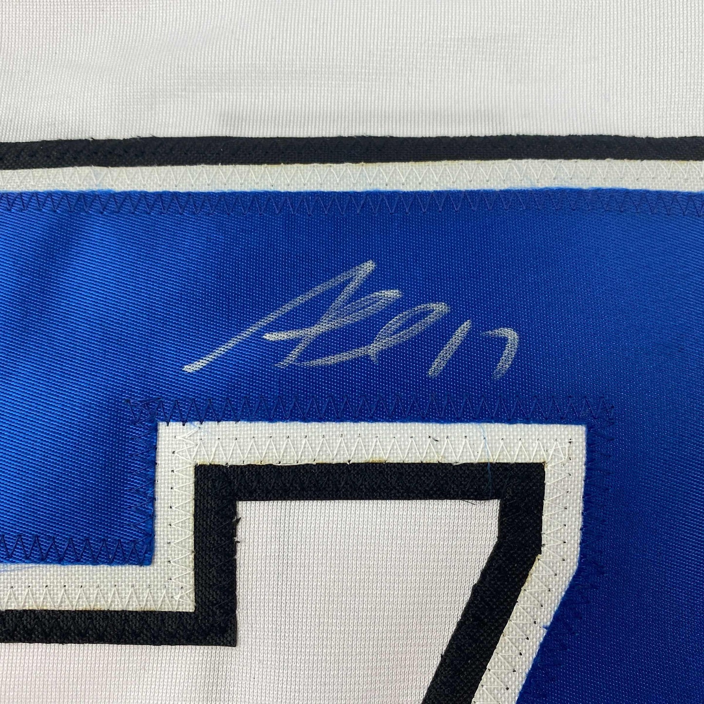 Autographed/Signed Alex Killorn Tampa Bay White Hockey Jersey JSA COA