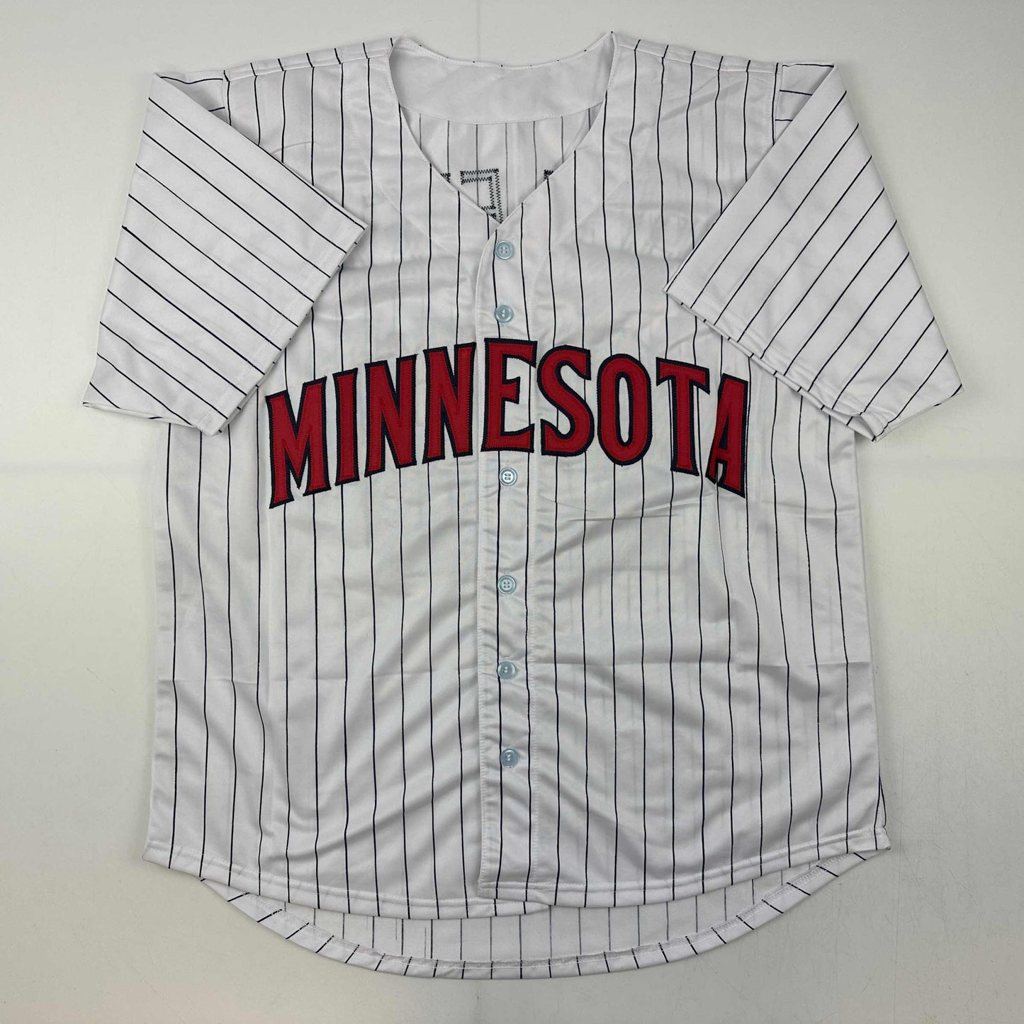 Autographed/Signed Bert Blyleven Minnesota Pinstripe Baseball Jersey JSA COA