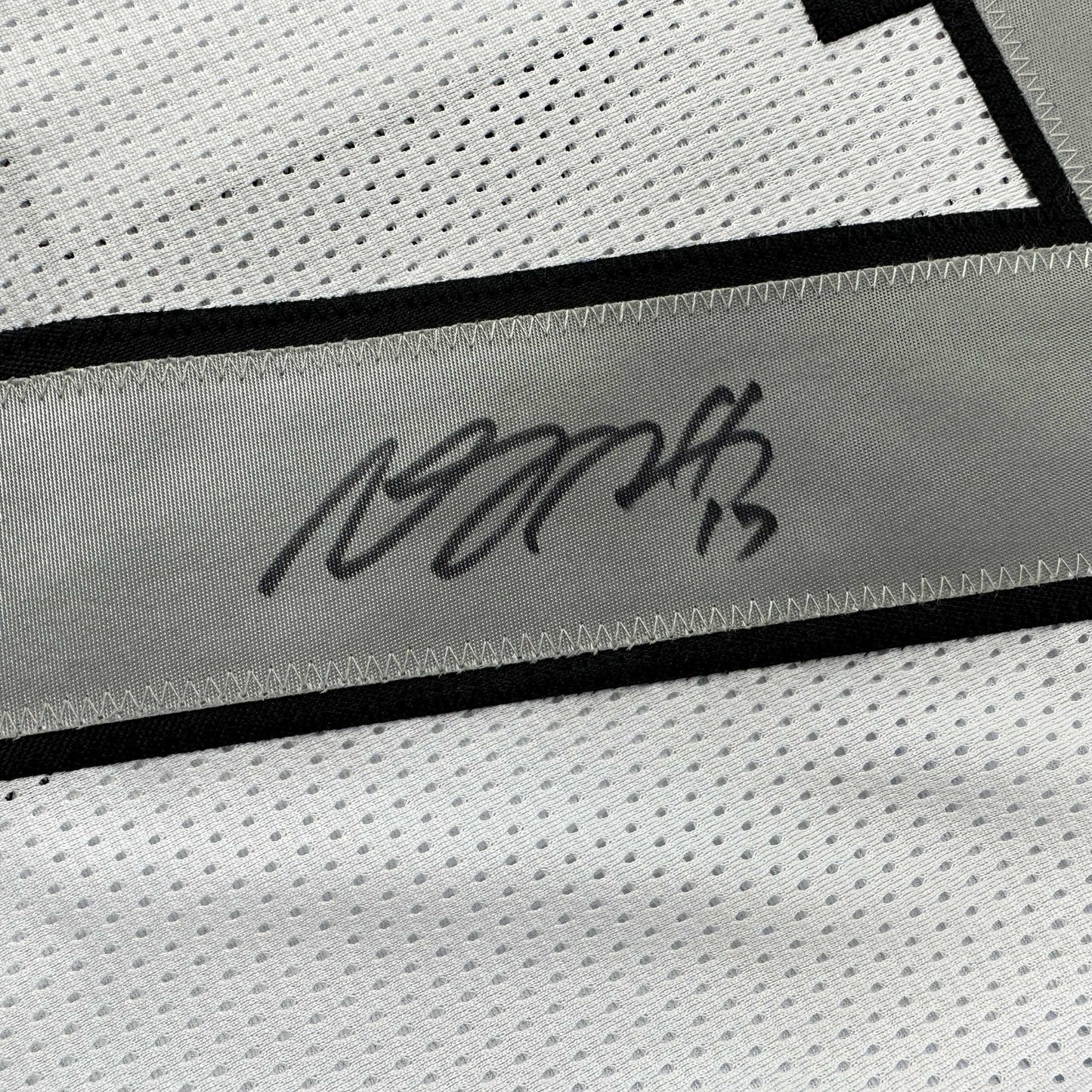 Autographed/Signed Davante Adams Las Vegas Oakland Color Rush White Football Jersey Beckett BAS COA