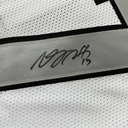 Autographed/Signed Davante Adams Las Vegas Oakland Color Rush White Football Jersey Beckett BAS COA