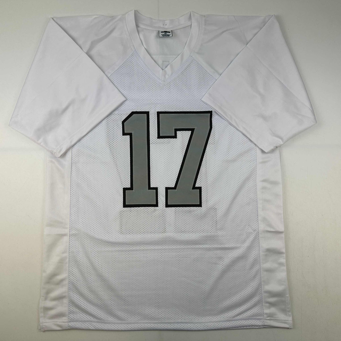 Autographed/Signed Davante Adams Las Vegas Oakland Color Rush White Football Jersey Beckett BAS COA