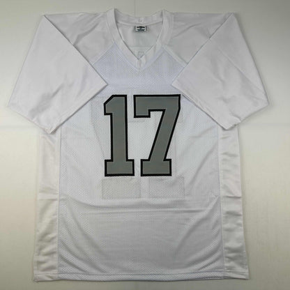 Autographed/Signed Davante Adams Las Vegas Oakland Color Rush White Football Jersey Beckett BAS COA