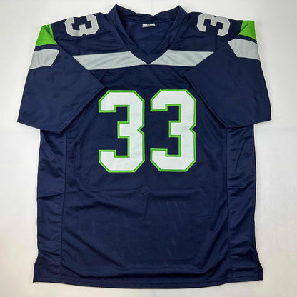 Autographed/Signed Jamal Adams Seattle Navy Blue Football Jersey JSA COA