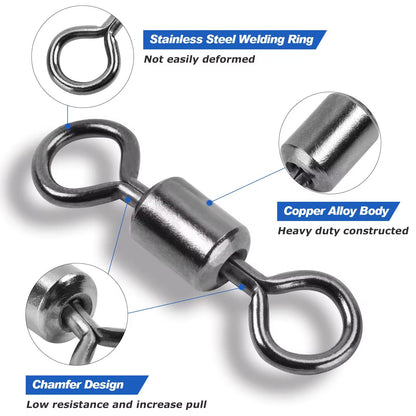 Rolling Barrel Swivels