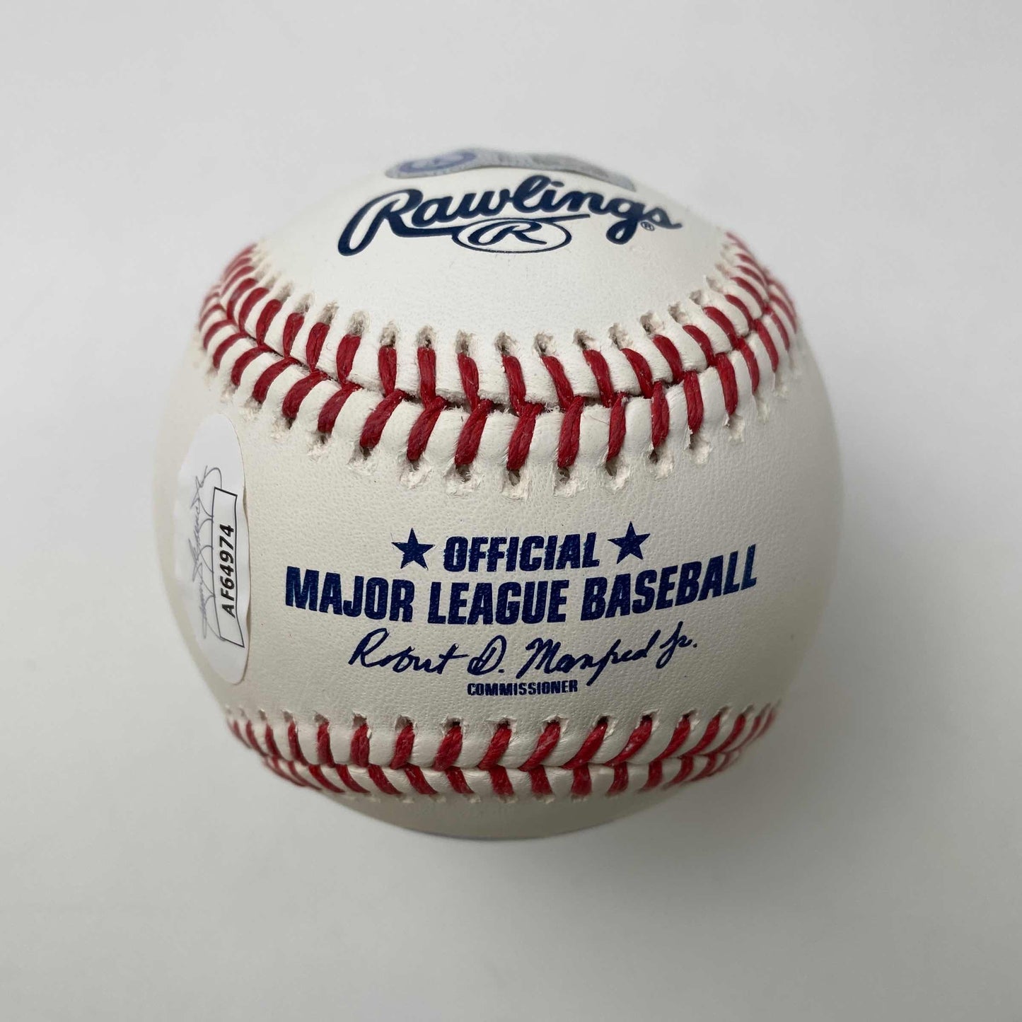Autographed/Signed Trea Turner Rawlings Official Major League Baseball ROML JSA COA Auto