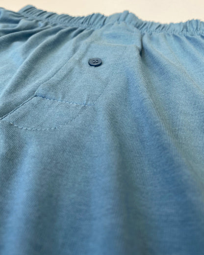 Men's Bamboo Viscose/Cotton Boxer Style Underwear Steel Blue Color - 3-pack