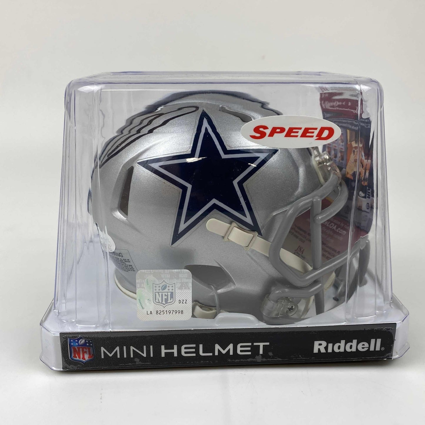 Autographed/Signed CeeDee Lamb Dallas Cowboys Mini Football Helmet JSA COA