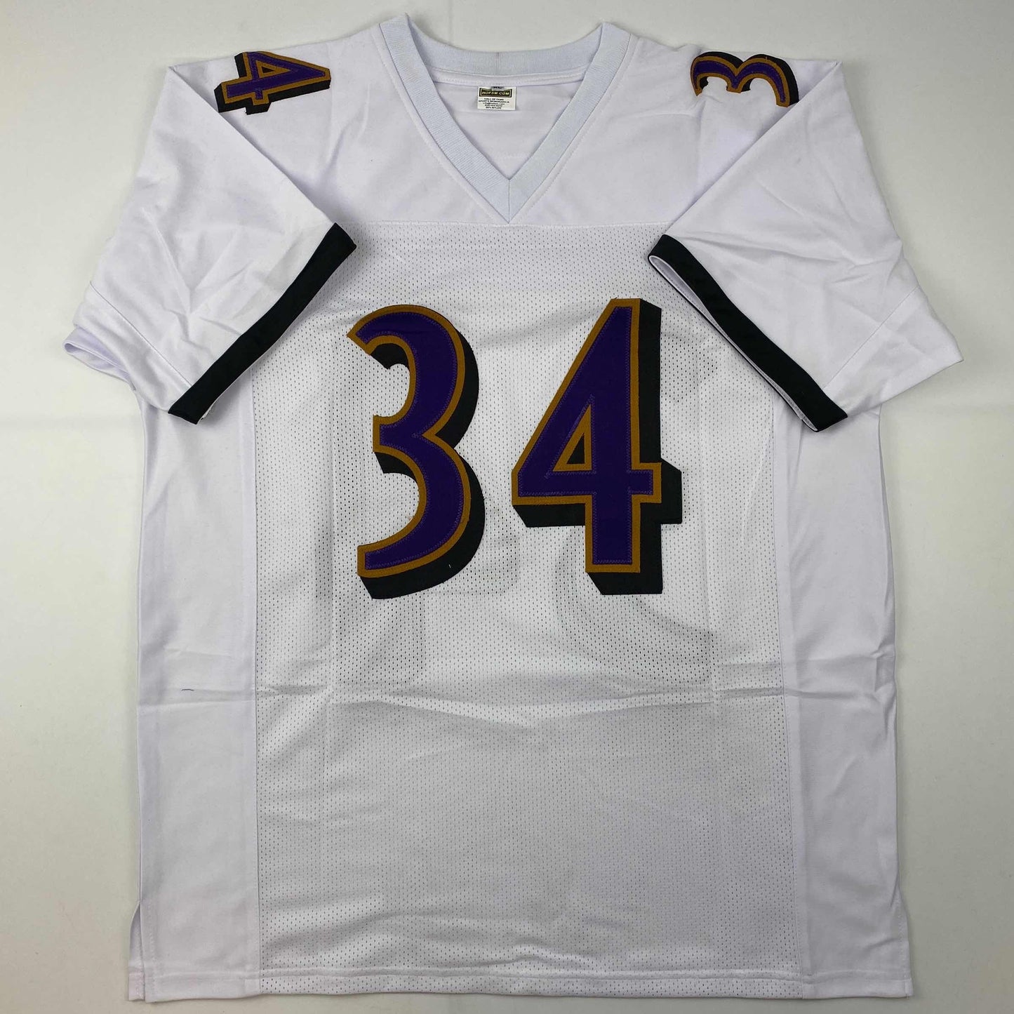 Autographed/Signed Ricky Williams Smoke Weed Everyday Inscribed Baltimore White Football Jersey JSA COA