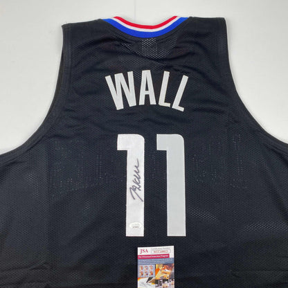 Autographed/Signed John Wall Los Angeles Black Basketball Jersey JSA COA