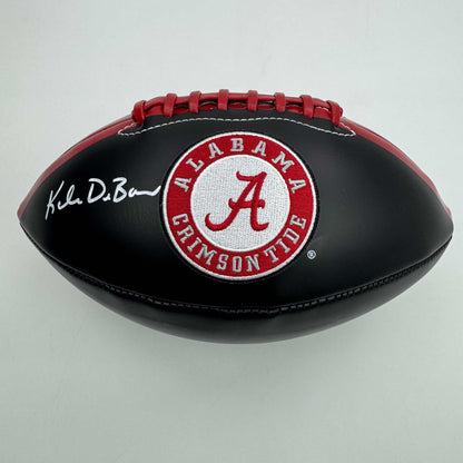 Autographed/Signed Kalen DeBoer Alabama Crimson Tide Full Size Black Logo College Football JSA COA