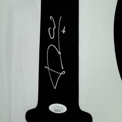 Autographed/Signed Luis Figo Real Madrid White Soccer Jersey Beckett BAS COA