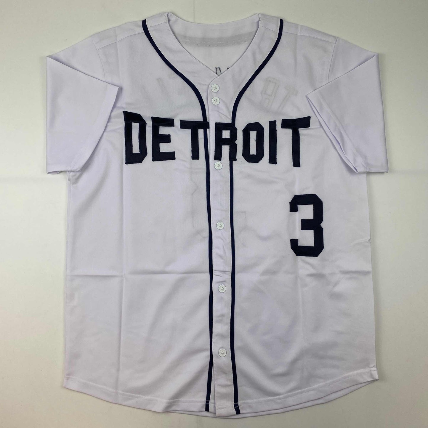 Autographed/Signed Alan Trammell Detroit White Baseball Jersey JSA COA