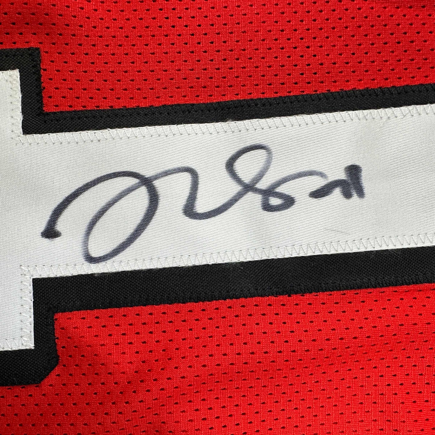 Autographed/Signed Trent Williams San Francisco Alternate Red Football Jersey JSA COA