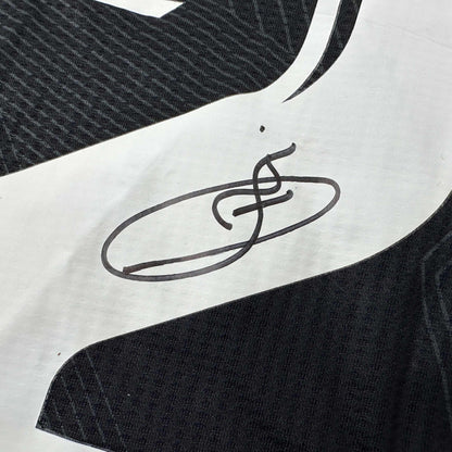 Autographed/Signed Vini Vinicius Jr. Real Madrid 2021-22 Black Soccer Jersey Beckett BAS COA