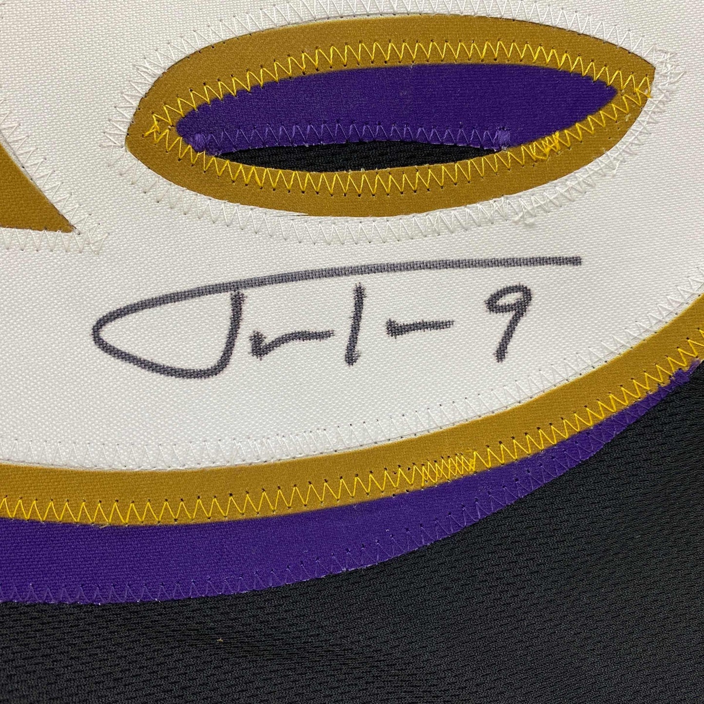 Autographed/Signed Justin Tucker 66 Yard GW FG Stat Baltimore Black Football Jersey JSA COA