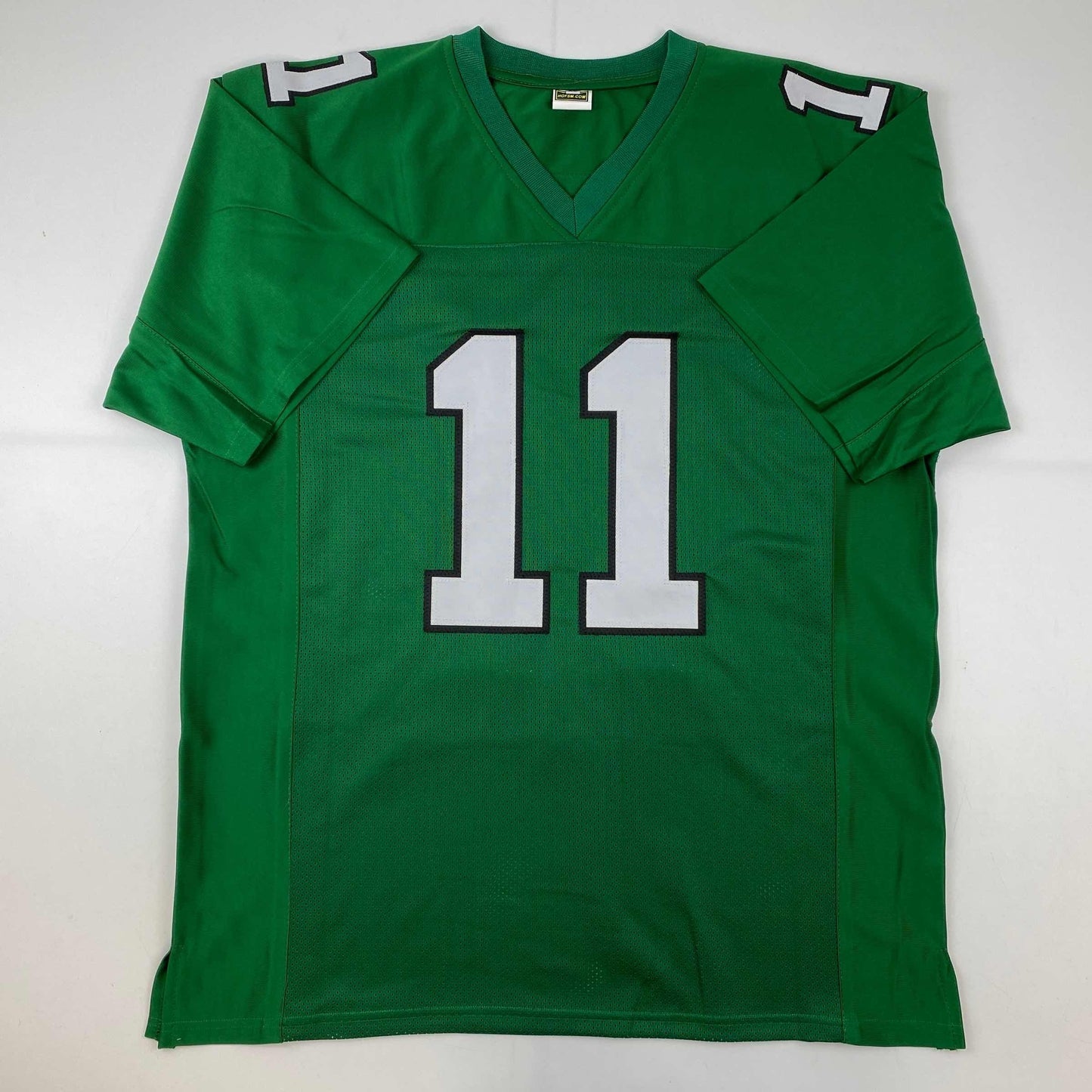 Autographed/Signed AJ A.J. Brown Philadelphia Kelly Green Football Jersey JSA COA