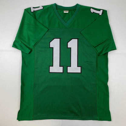 Autographed/Signed AJ A.J. Brown Philadelphia Kelly Green Football Jersey JSA COA