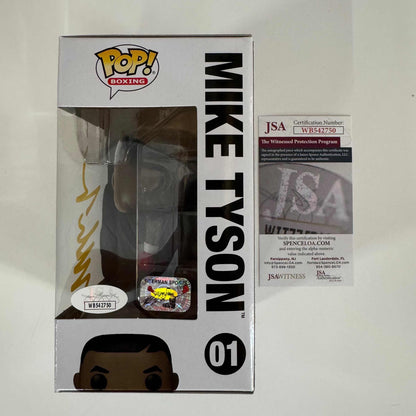 Autographed/Signed Mike Tyson Funko Pop Boxing #01 Figurine JSA COA