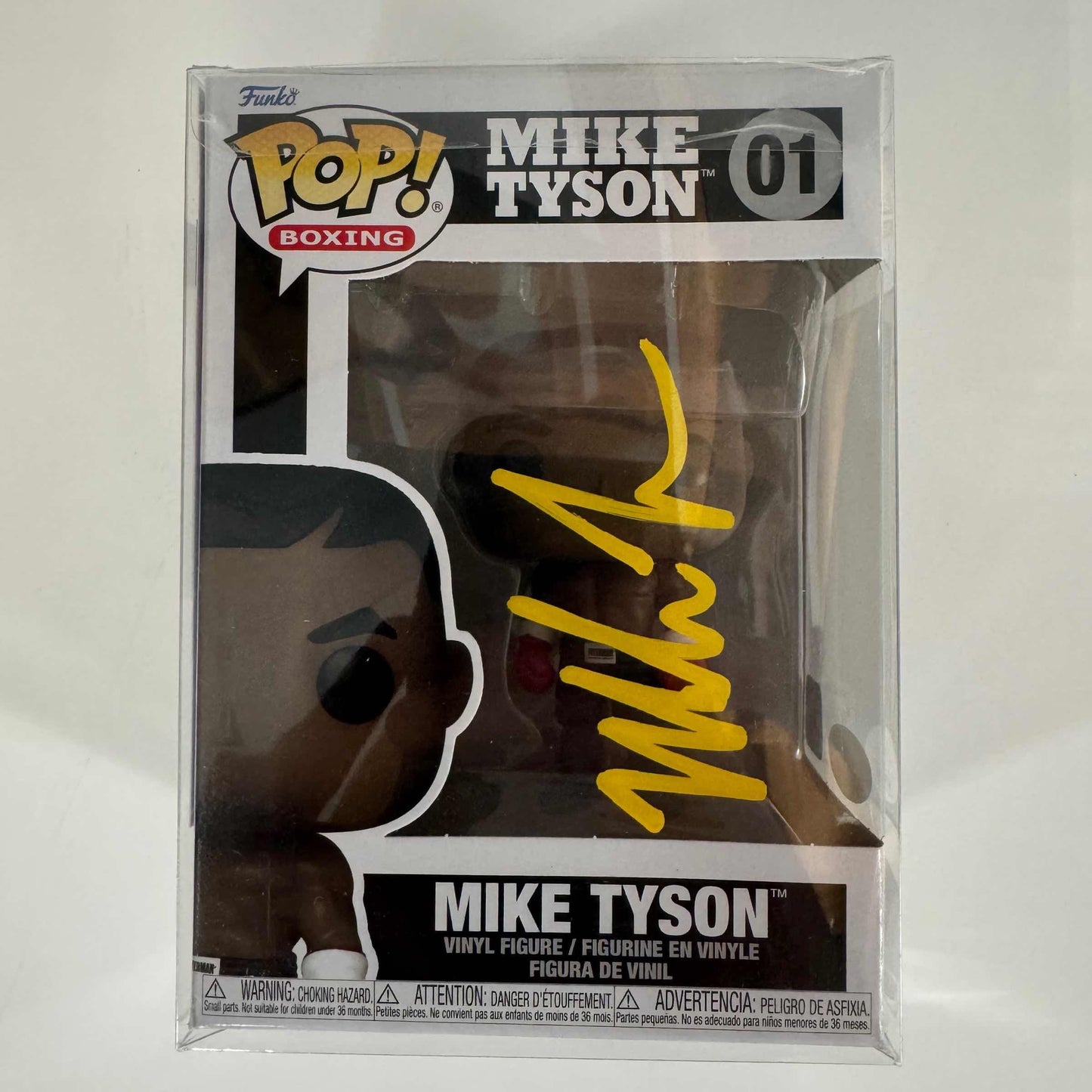 Autographed/Signed Mike Tyson Funko Pop Boxing #01 Figurine JSA COA