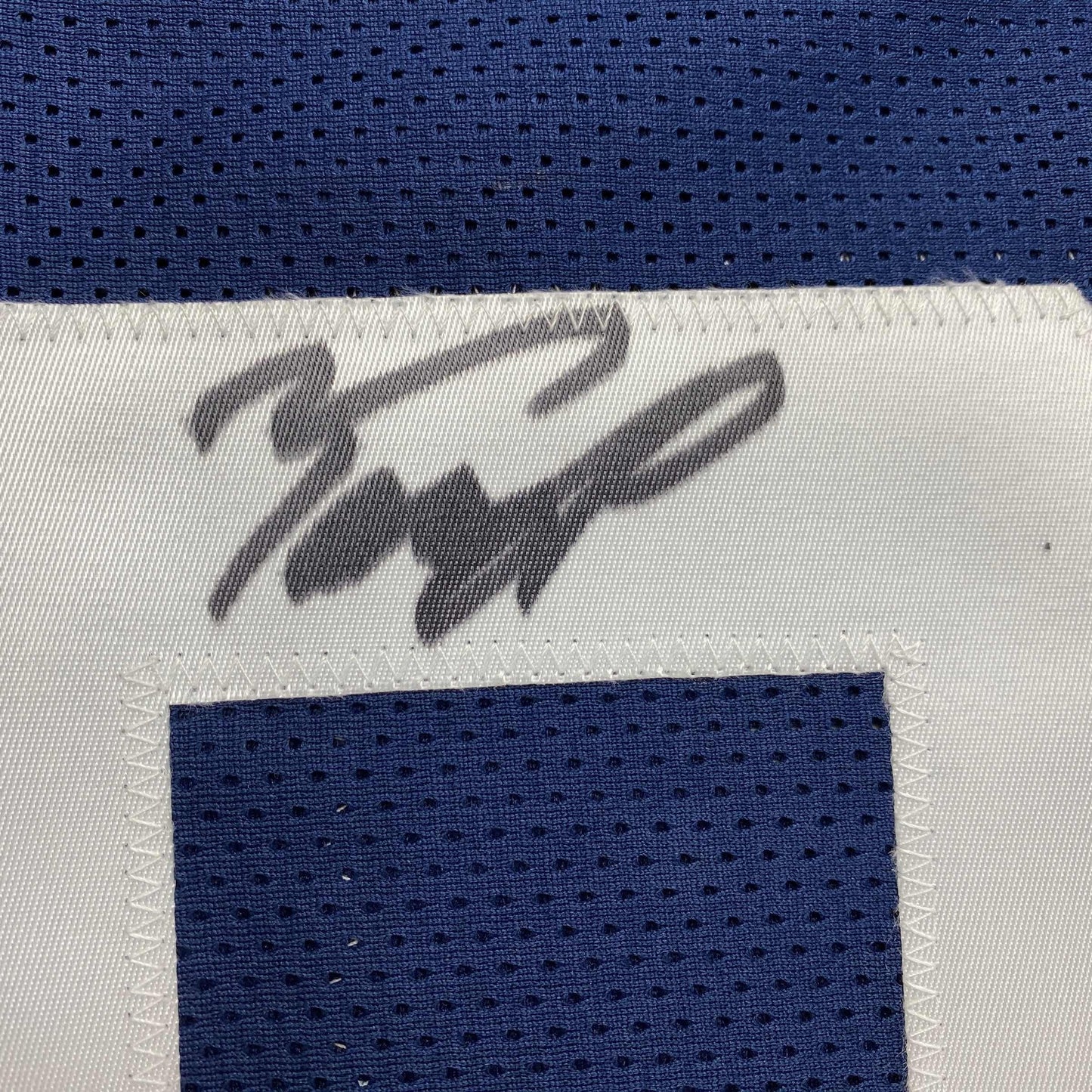 Autographed/Signed Tony Pollard Dallas Thanksgiving Day Football Jersey JSA COA