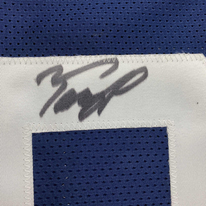 Autographed/Signed Tony Pollard Dallas Thanksgiving Day Football Jersey JSA COA