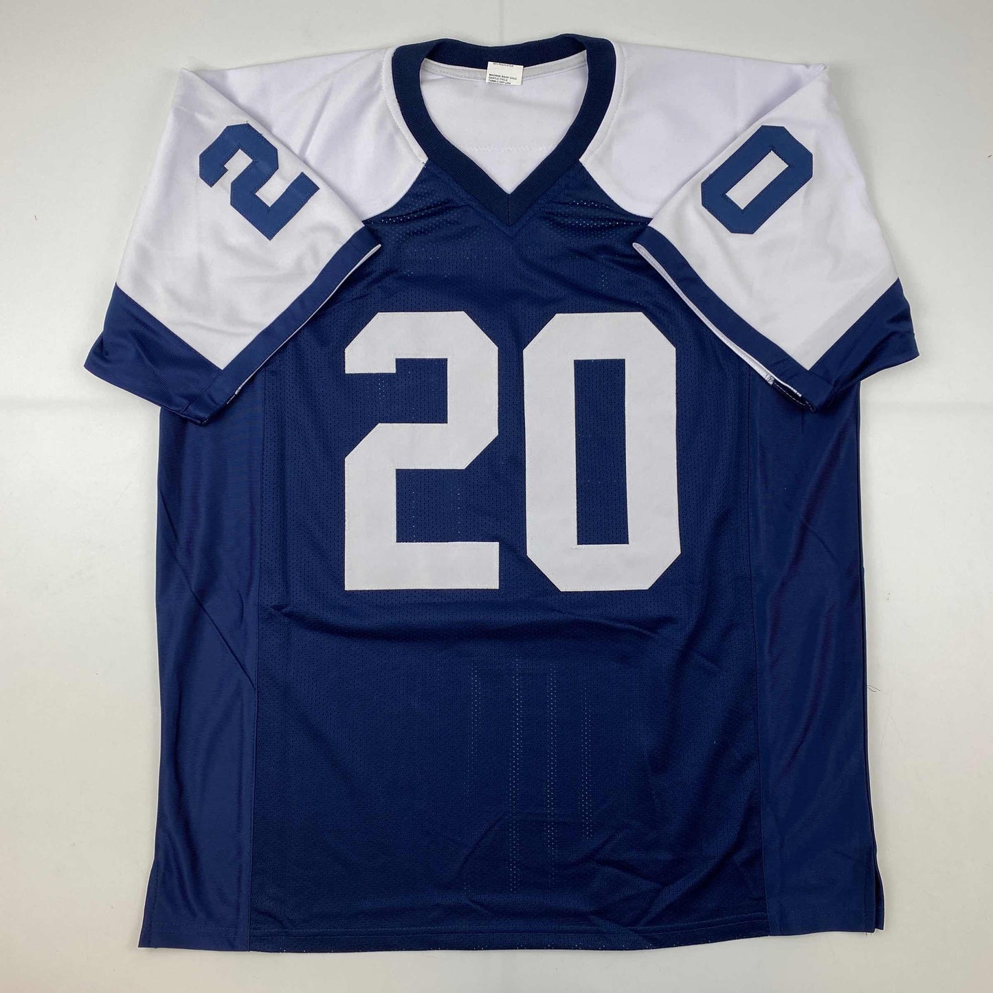 Autographed/Signed Tony Pollard Dallas Thanksgiving Day Football Jersey JSA COA