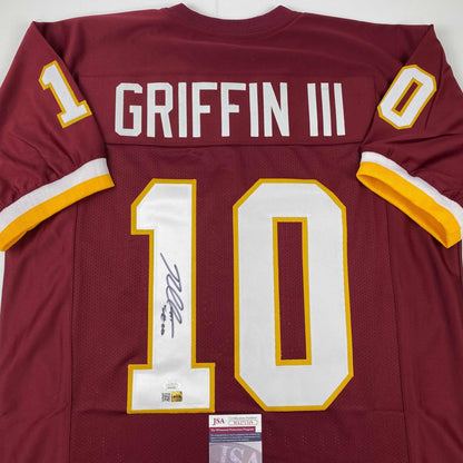 Autographed/Signed Robert Griffin III RG3 Washington Maroon Football Jersey JSA COA