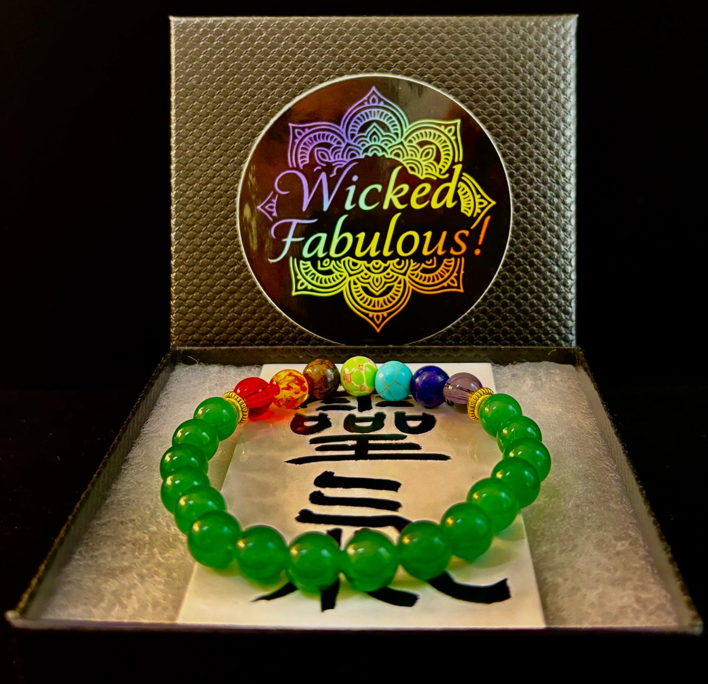 Chakra & Green Aventurine Healing Bracelet