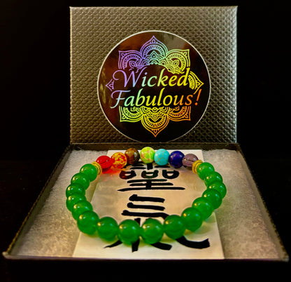 Chakra & Green Aventurine Healing Bracelet