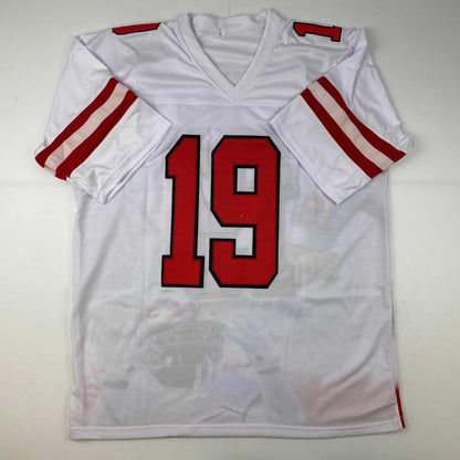 Autographed/Signed Deebo Samuel San Francisco White Portrait Football Jersey JSA COA