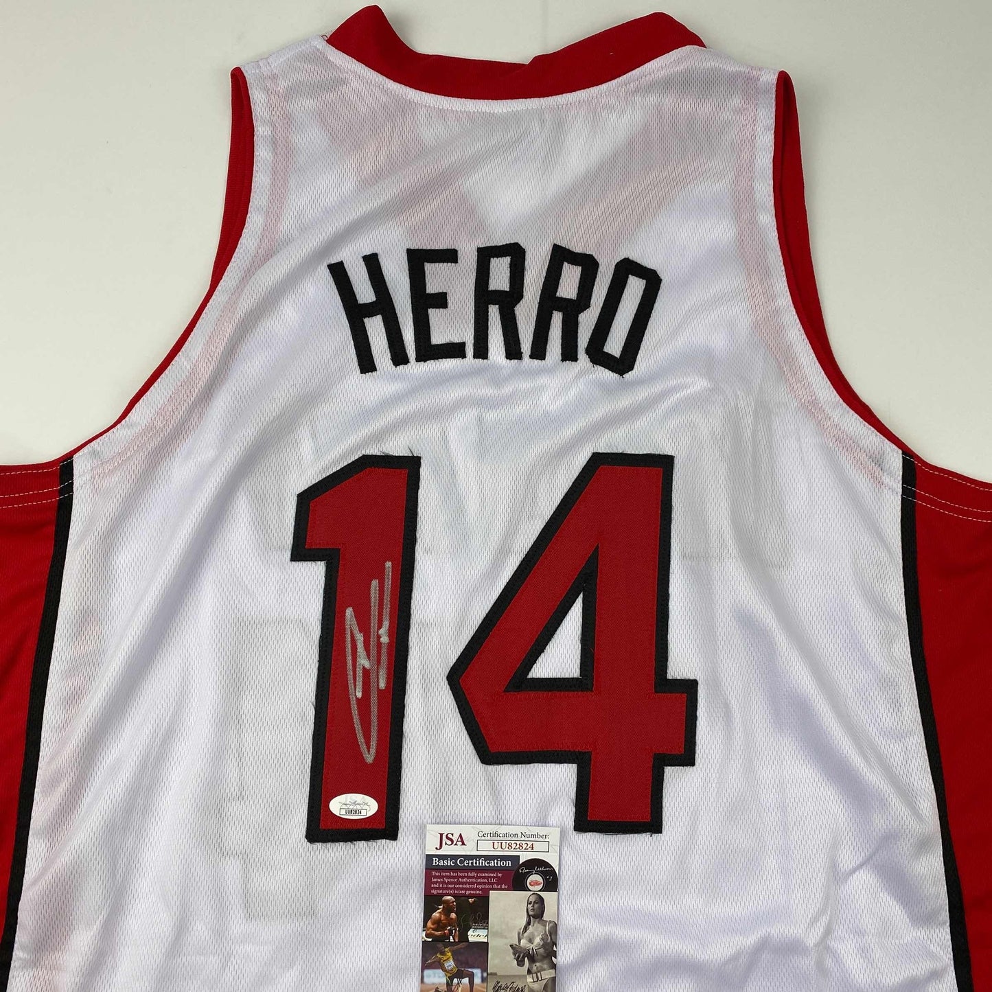 Autographed/Signed Tyler Herro Miami White Basketball Jersey JSA COA