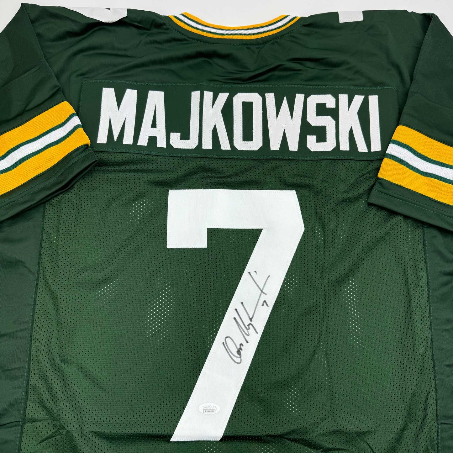 Autographed/Signed Don Majkowski Green Bay Green Football Jersey JSA COA
