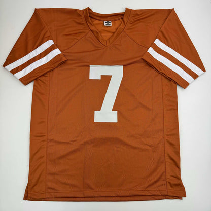 Autographed/Signed Isaiah Bond Texas Orange College Football Jersey JSA COA