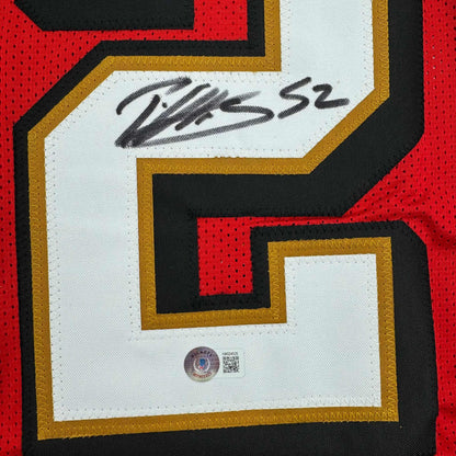Autographed/Signed Patrick Willis San Francisco Red Alternate Football Jersey Beckett BAS COA