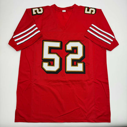 Autographed/Signed Patrick Willis San Francisco Red Alternate Football Jersey Beckett BAS COA