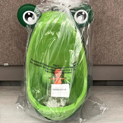 Frog Potty Training Urinal for Toddler Boys with Funny Aiming Target, (Green)