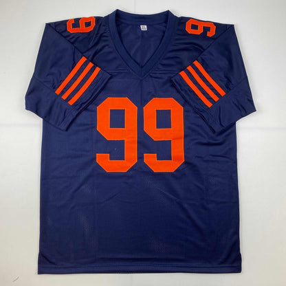 Autographed/Signed Dan Hampton Chicago Color Rush Football Jersey Beckett BAS COA