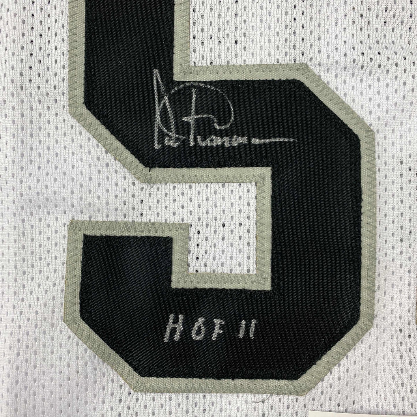 Autographed/Signed Artis Gilmore HOF 11 San Antonio White Basketball Jersey JSA COA