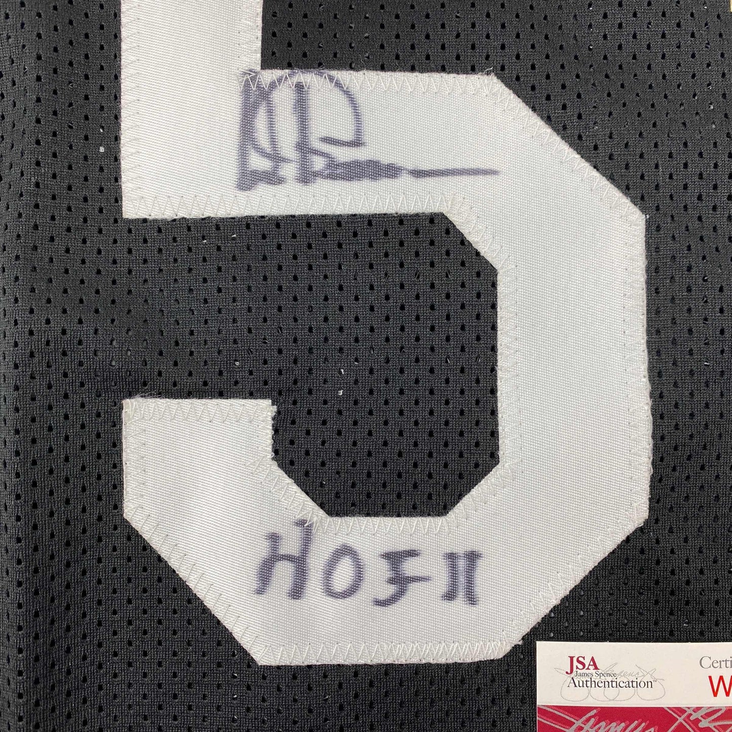 Autographed/Signed Artis Gilmore HOF 11 San Antonio Black Basketball Jersey JSA COA