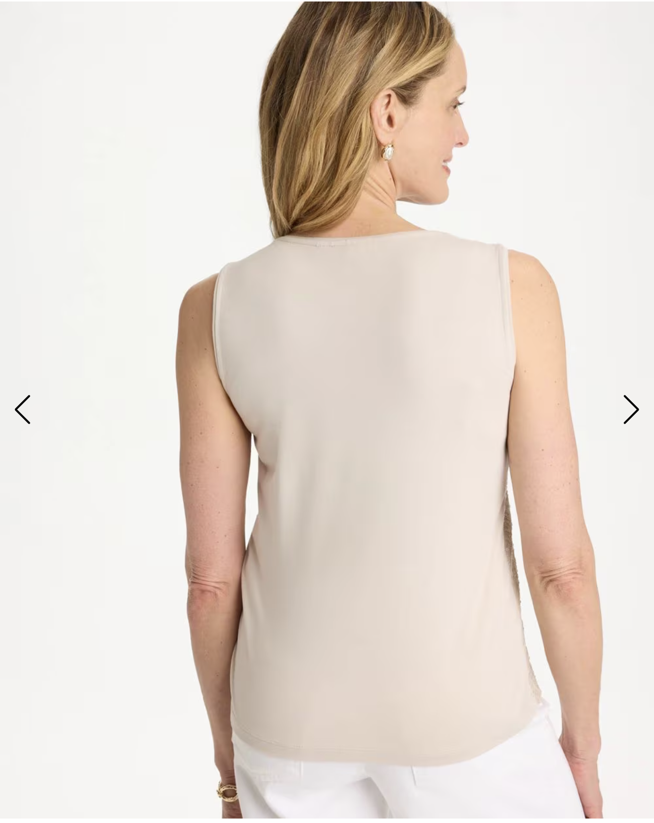 Chico's Knit Sequin Tank Top