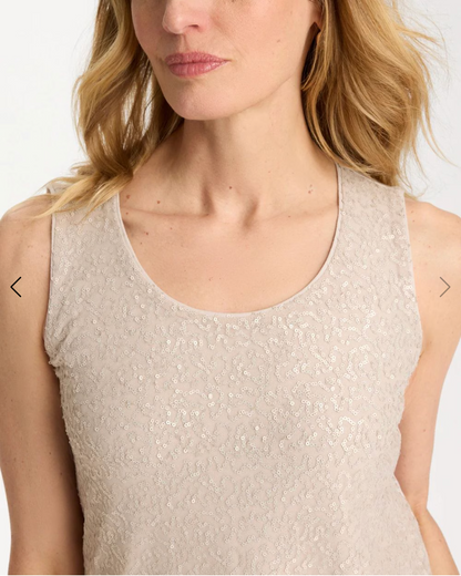 Chico's Knit Sequin Tank Top